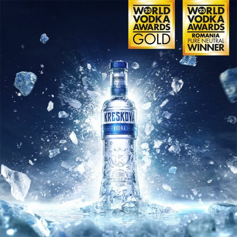 Kreskova Vodka a fost premiată la World Vodka Awards 2023, categoria Pure Neutral Vodka cu medalie de aur și a primit distincţia „Romania Pure Neutral Winner”