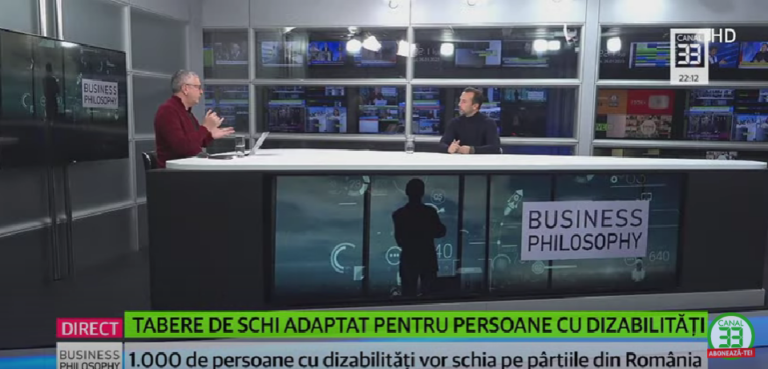 Programe pentru persoanele cu dizabilități pentru a schia pe pârtiile din România – Emisiune Business Philosophy