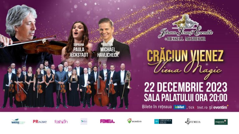 Concertul “Crăciun Vienez – Viena Magic” – Magia Crăciunului pusă în scenă de orchesta Johann Strauss Ensemble sub bagheta maestrului dirijor, Russell McGregor