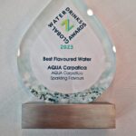 AQUA Carpatica Flavours a fost recunoscută pe plan internațional de către Global Water Drinks Awards, câștigând categoria ”Best Flavoured Water”