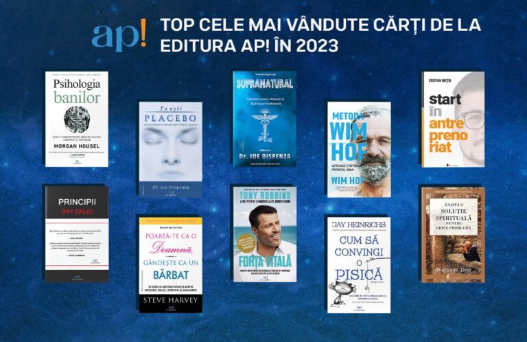 Top cele mai vândute cărți de la Editura ap! (ACT și Politon) în 2023