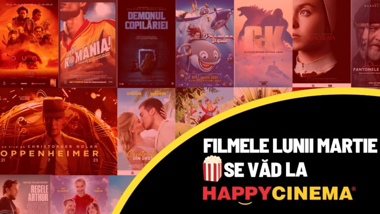 Filme de top, pentru întreaga familie, în luna martie la Happy Cinema!