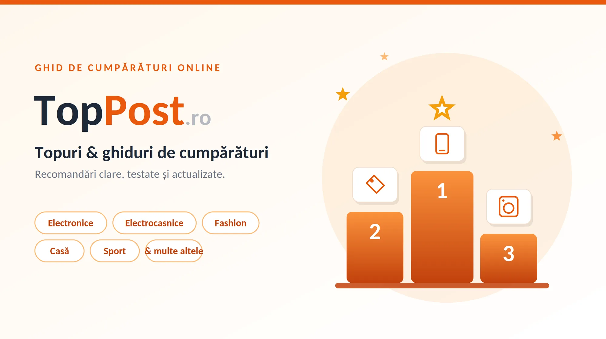 Platforma de topuri si ghiduri de cumparaturi online pentru electronice si fashion