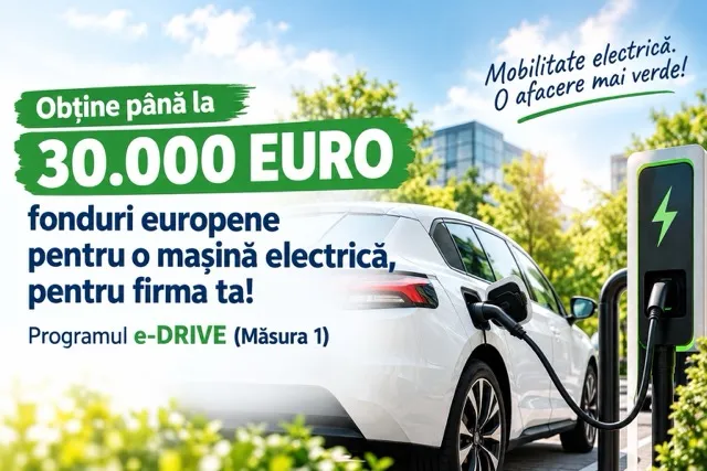 Programul eDrive - finanțare mașini electrice pe firma