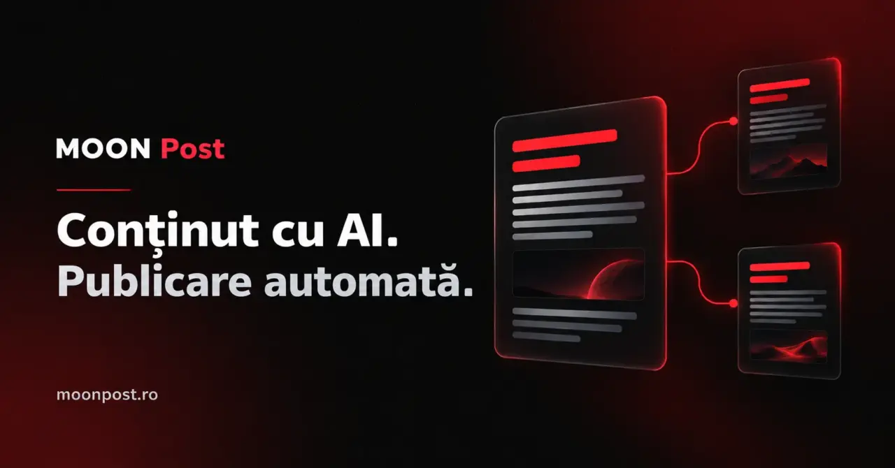exec-bb729ebe-fd17-4350-90e8-9c22a0ee5eb5 MOON Post – conținut cu AI și publicare automată, pe fundal negru cu accente roșii.